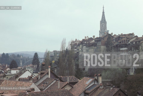 ( SVIZZERA CONFEDERAZIONE ELVETICA  ) BERNA : PANORAMA © 1995 Graziano Arici/Rosebud2 / GEO