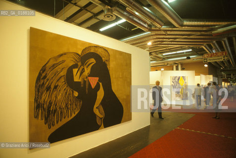 ( SVIZZERA CONFEDERAZIONE ELVETICA  ) BASILEA : LA FIERA DARTE MODERNA E CONTEMPORANEA ART BASEL  © 1995 Graziano Arici/Rosebud2 / GEO