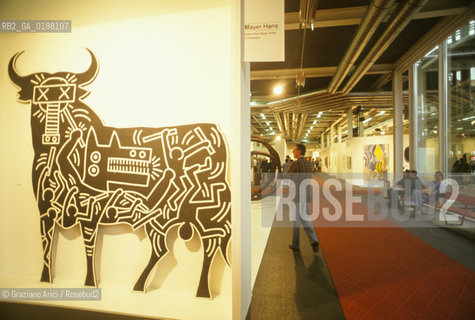 ( SVIZZERA CONFEDERAZIONE ELVETICA  ) BASILEA : LA FIERA DARTE MODERNA E CONTEMPORANEA ART BASEL  © 1995 Graziano Arici/Rosebud2 / GEO