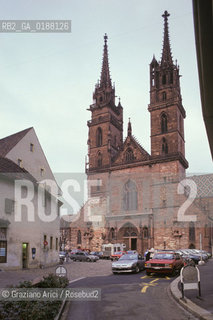 ( SVIZZERA CONFEDERAZIONE ELVETICA  ) BASILEA : LA CATTEDRALE MUNSTER  © 1995 Graziano Arici/Rosebud2 / GEO