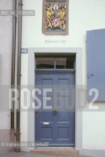 ( SVIZZERA CONFEDERAZIONE ELVETICA  ) BASILEA :  CASE DEL CENTRO STORICO   © 1995 Graziano Arici/Rosebud2 / GEO PORTA
