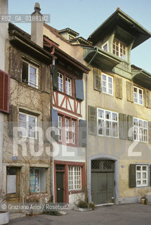 ( SVIZZERA CONFEDERAZIONE ELVETICA  ) BASILEA :  CASE DEL CENTRO STORICO   © 1995 Graziano Arici/Rosebud2 / GEO