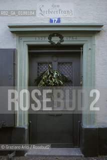 ( SVIZZERA CONFEDERAZIONE ELVETICA  ) BASILEA :  CASE DEL CENTRO STORICO   © 1995 Graziano Arici/Rosebud2 / GEO PORTA