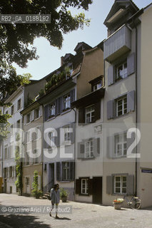 ( SVIZZERA CONFEDERAZIONE ELVETICA  ) BASILEA :  CASE DEL CENTRO STORICO   © 1995 Graziano Arici/Rosebud2 / GEO