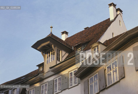( SVIZZERA CONFEDERAZIONE ELVETICA  ) BASILEA :  CASE DEL CENTRO STORICO   © 1995 Graziano Arici/Rosebud2 / GEO