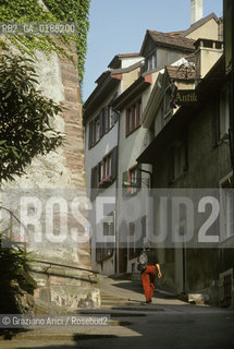 ( SVIZZERA CONFEDERAZIONE ELVETICA  ) BASILEA :  CASE DEL CENTRO STORICO   © 1995 Graziano Arici/Rosebud2 / GEO