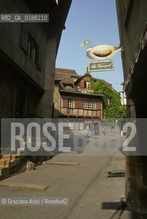 ( SVIZZERA CONFEDERAZIONE ELVETICA  ) BASILEA :  CASE DEL CENTRO STORICO   © 1995 Graziano Arici/Rosebud2 / GEO ANATRA