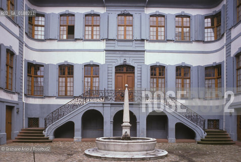 ( SVIZZERA CONFEDERAZIONE ELVETICA  ) BASILEA :  CASE DEL CENTRO STORICO   BLAUES HAUS © 1995 Graziano Arici/Rosebud2 / GEO