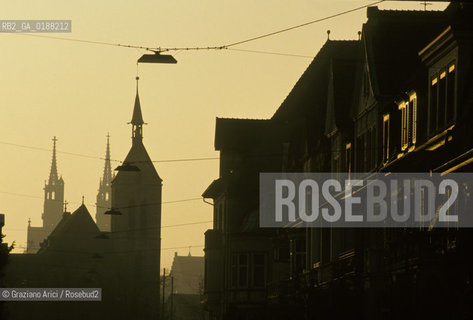 ( SVIZZERA CONFEDERAZIONE ELVETICA  ) BASILEA :  CASE DEL CENTRO STORICO   © 1995 Graziano Arici/Rosebud2 / GEO