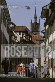 ( SVIZZERA CONFEDERAZIONE ELVETICA  ) BASILEA : IL QUARTIERE SPALENBERG © 1995 Graziano Arici/Rosebud2 / GEO