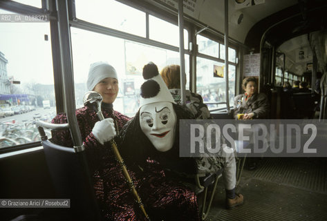 ( SVIZZERA CONFEDERAZIONE ELVETICA  ) BASILEA :  IL CARNEVALE    © 1995 Graziano Arici/Rosebud2 / GEO / MASCHERA