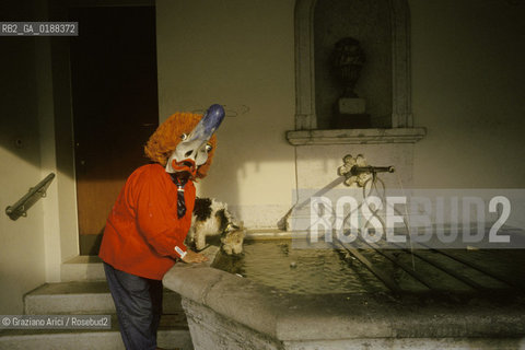 ( SVIZZERA CONFEDERAZIONE ELVETICA  ) BASILEA :  IL CARNEVALE    © 1995 Graziano Arici/Rosebud2 / GEO / MASCHERA