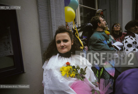 ( SVIZZERA CONFEDERAZIONE ELVETICA  ) BASILEA :  IL CARNEVALE    © 1995 Graziano Arici/Rosebud2 / GEO / MASCHERA