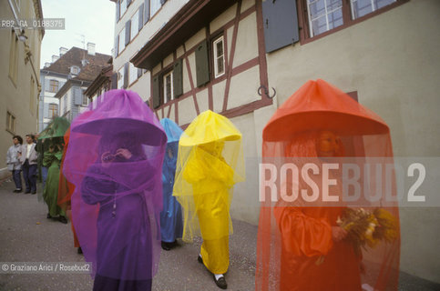 ( SVIZZERA CONFEDERAZIONE ELVETICA  ) BASILEA :  IL CARNEVALE    © 1995 Graziano Arici/Rosebud2 / GEO / MASCHERA
