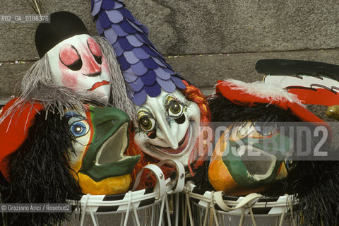 ( SVIZZERA CONFEDERAZIONE ELVETICA  ) BASILEA :  IL CARNEVALE    © 1995 Graziano Arici/Rosebud2 / GEO / MASCHERA