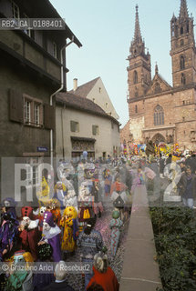 ( SVIZZERA CONFEDERAZIONE ELVETICA  ) BASILEA :  IL CARNEVALE    © 1995 Graziano Arici/Rosebud2 / GEO / MASCHERA