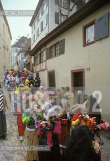 ( SVIZZERA CONFEDERAZIONE ELVETICA  ) BASILEA :  IL CARNEVALE    © 1995 Graziano Arici/Rosebud2 / GEO / MASCHERA