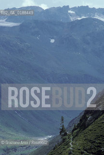 ( SVIZZERA CONFEDERAZIONE ELVETICA  ) CANTONE DI GRIGIONI  FLUELAPASS   © 1995 Graziano Arici/Rosebud2 / GEO PASSO