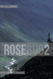 ( SVIZZERA CONFEDERAZIONE ELVETICA  ) CANTONE DI GRIGIONI  FLUELAPASS   © 1995 Graziano Arici/Rosebud2 / GEO PASSO