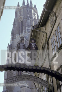 ( SVIZZERA CONFEDERAZIONE ELVETICA  ) CANTONE DI FRIBURGO  FRIBURGO : CATTEDRALE DI ST.NICOLAS   © 1995 Graziano Arici/Rosebud2 / GEO INSEGNA