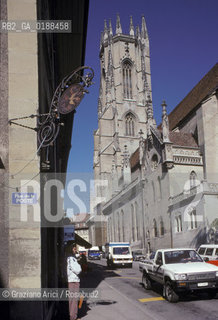 ( SVIZZERA CONFEDERAZIONE ELVETICA  ) CANTONE DI FRIBURGO  FRIBURGO : CATTEDRALE DI ST.NICOLAS   © 1995 Graziano Arici/Rosebud2 / GEO