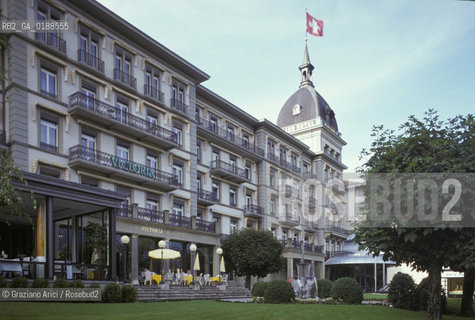 ( SVIZZERA CONFEDERAZIONE ELVETICA  ) CANTONE DI BERNA  INTERLAKEN : HOTEL VICTORIA   © 1995 Graziano Arici/Rosebud2 / GEO