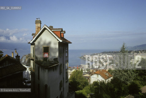 ( SVIZZERA CONFEDERAZIONE ELVETICA  ) CANTONE DI VAUD MONTREUX : PANORAMA    © 1995 Graziano Arici/Rosebud2 / GEO