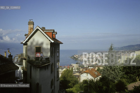 ( SVIZZERA CONFEDERAZIONE ELVETICA  ) CANTONE DI VAUD MONTREUX : PANORAMA    © 1995 Graziano Arici/Rosebud2 / GEO