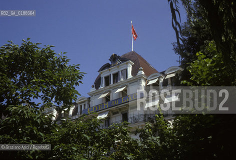 ( SVIZZERA CONFEDERAZIONE ELVETICA  ) CANTONE DI VAUD MONTREUX : HOTEL    © 1995 Graziano Arici/Rosebud2 / GEO