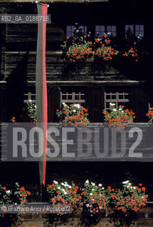 ( SVIZZERA CONFEDERAZIONE ELVETICA  ) CANTONE DI ZURIGO VALLE DELLEMMENTHAL : CASA IN LEGNO  © 1995 Graziano Arici/Rosebud2 / GEO FIORE