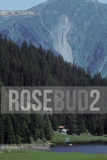 ( SVIZZERA CONFEDERAZIONE ELVETICA  )  CANTONE DEI GRIGIONI LAGO DI DAVOS    © 1995 Graziano Arici/Rosebud2 / GEO