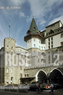 ( SVIZZERA CONFEDERAZIONE ELVETICA  )  CANTONE DEI GRIGIONI SANKT MORITZ : HOTEL  © 1995 Graziano Arici/Rosebud2 / GEO