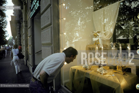 ( SVIZZERA CONFEDERAZIONE ELVETICA  )  CANTONE DI ZURIGO ZURIGO : STRADA BAHNHOSTRASSE © 1995 Graziano Arici/Rosebud2 / GEO