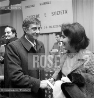 THE PSYCHIATRIST FRANCO BASAGLIA IN VENICE - 1974 - © ARCHIVIO Graziano Arici/Rosebud2  / SCIENZA / PSICHIATRA / CONVEGNO