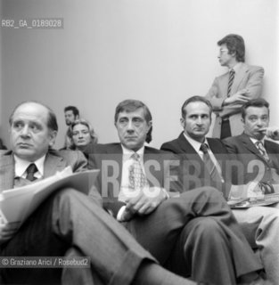 THE PSYCHIATRIST FRANCO BASAGLIA IN VENICE ( SECOND FROM LEFT ) - 1974 - © ARCHIVIO Graziano Arici/Rosebud2  / SCIENZA / PSICHIATRA / CONVEGNO