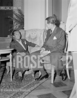 THE PRINCE OF NEPAL , BIRA, IN  LAUSANNE ( SWITZERLAND ) - 1949 © ARCHIVIO Graziano Arici/Rosebud2  / NOBILTA / PRINCIPE