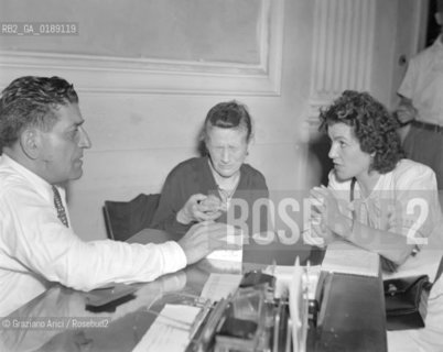 THE SECRETARY OF THE C.G.I.L. ( ITALIAN TRADE-UNION ) GIUSEPPE DI VITTORIO - VENICE - 195? © ARCHIVIO Graziano Arici/Rosebud2  / POLITICA / SINDACATO