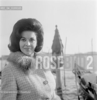 THE OPERA SINGER GIANNA GALLI - VENICE - 1964 © ARCHIVIO Graziano Arici/Rosebud2  / MUSICA/ CANTANTE LIRICO
