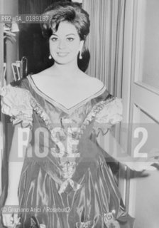 THE OPERA SINGER GIANNA GALLI AT THE LA FENICE THEATRE - VENICE - 1964 © ARCHIVIO Graziano Arici/Rosebud2  / MUSICA/ CANTANTE LIRICO