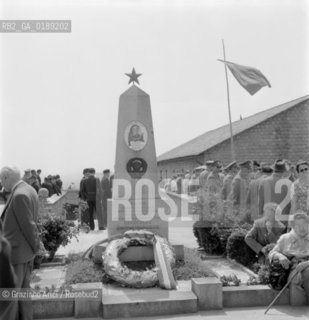 THE RUSSIAN STATESMAN AND PRESIDENT NIKITA SERGEYEVICH KHRUSHCHEV IN THE LAGER OF MAUTHAUSEN   ( AUSTRIA ) - 196?  © ARCHIVIO Graziano Arici/Rosebud2  / POLITICA / KRUSCEV / CHRUSCEV / CAMPO DI CONCENTRAMENTO
