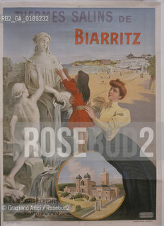 ( FRANCIA  )  PAYS BASQUE BIARRITZ : UN MANIFESTO PUBBLICITARIO   © 1995 Graziano Arici/Rosebud2 / GEO TERME