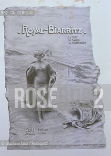 ( FRANCIA  )  PAYS BASQUE BIARRITZ :  MANIFESTO FINE 1800   © 1999 Graziano Arici/Rosebud2 / GEO