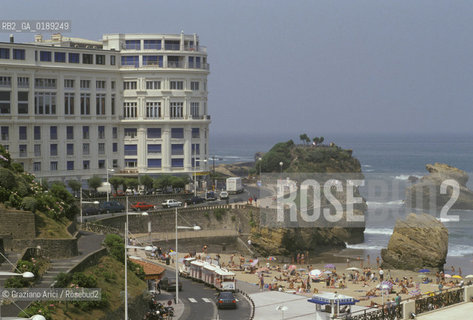 ( FRANCIA  )  PAYS BASQUE BIARRITZ :  IL LUNGOMARE   © 1999 Graziano Arici/Rosebud2 / GEO