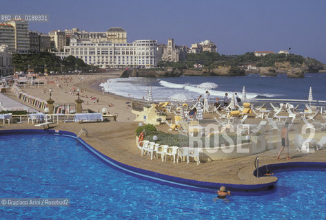 ( FRANCIA  )  PAYS BASQUE BIARRITZ : HOTEL DU PALAIS    © 1999 Graziano Arici/Rosebud2 / GEO PISCINA