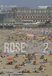 ( FRANCIA  )  PAYS BASQUE BIARRITZ :  SPIAGGIA  © 1999 Graziano Arici/Rosebud2 / GEO