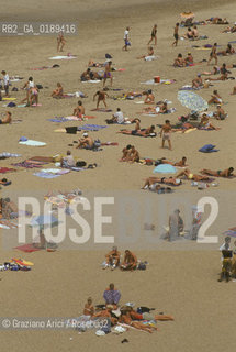 ( FRANCIA  )  PAYS BASQUE BIARRITZ :  SPIAGGIA  © 1999 Graziano Arici/Rosebud2 / GEO