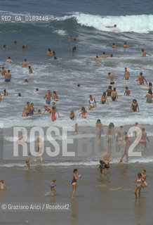 ( FRANCIA  )  PAYS BASQUE BIARRITZ :  SPIAGGIA LA GRAND PLAGE   © 1999 Graziano Arici/Rosebud2 / GEO