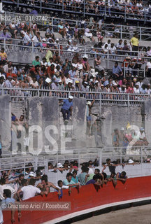 ( FRANCIA  )  PROVENCE-ALPES-COTE DAZUR ARLES : ARENA COURSE CAMARGUAISE © 1999 Graziano Arici/Rosebud2 / GEO SPETTATORI AFICIONADOS