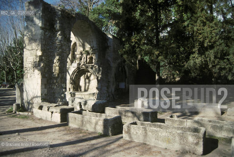 ( FRANCIA  )  PROVENCE-ALPES-COTE DAZUR ARLES : LA NECROPOLI DEGLI ALYSCAMPS  © 1999 Graziano Arici/Rosebud2 / GEO CIMITERO
