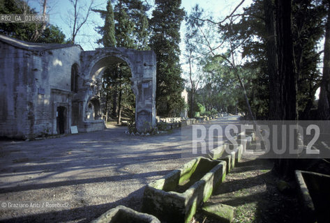 ( FRANCIA  )  PROVENCE-ALPES-COTE DAZUR ARLES : LA NECROPOLI DEGLI ALYSCAMPS  © 1999 Graziano Arici/Rosebud2 / GEO CIMITERO